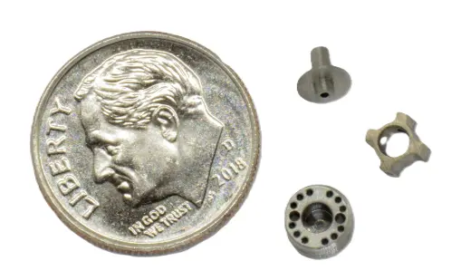 Stainless Steel Small CNC Machined Components Dime